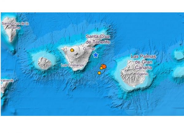 2 Terremotos, uno de magnitud 3.1, entre Gran Canaria y Tenerife