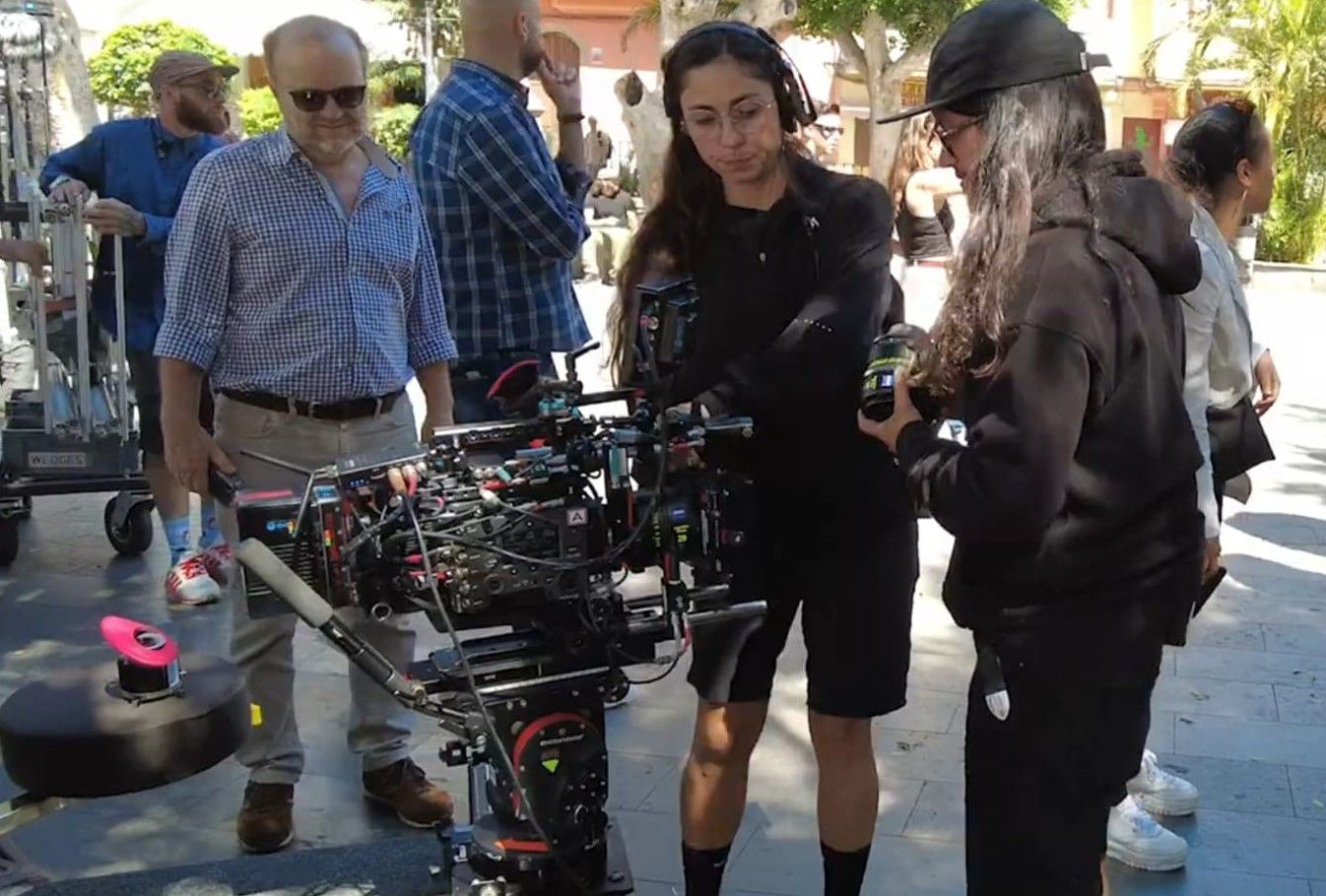 El casco de Agüimes se convierte en set de rodaje de la serie 'The road trip'