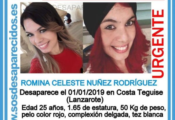 La Guardia Civil busca en Lanzarote el cadáver de Romina Celeste, la joven paraguaya desaparecida el 31 de diciembre