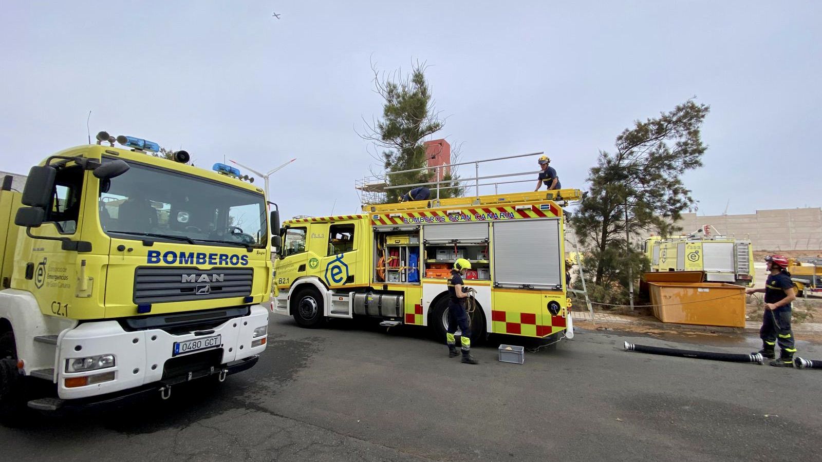 La Inspección insta al Cabildo para que disponga de dotaciones mínimas de bomberos