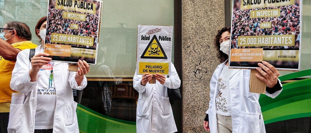 Inspectores de Salud Pública retoman las concentraciones en Tenerife y Gran Canaria ante la 