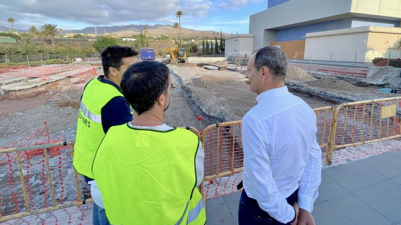 Agüimes finalizará la cubierta de la plaza trasera del Teatro Auditorio en 2025
