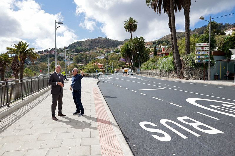 Las obras de la entrada a Santa Brígida estarán concluidas a finales de junio