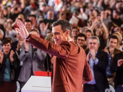 Pedro Sánchez participa este viernes en un acto del PSOE en Las Palmas de Gran Canaria