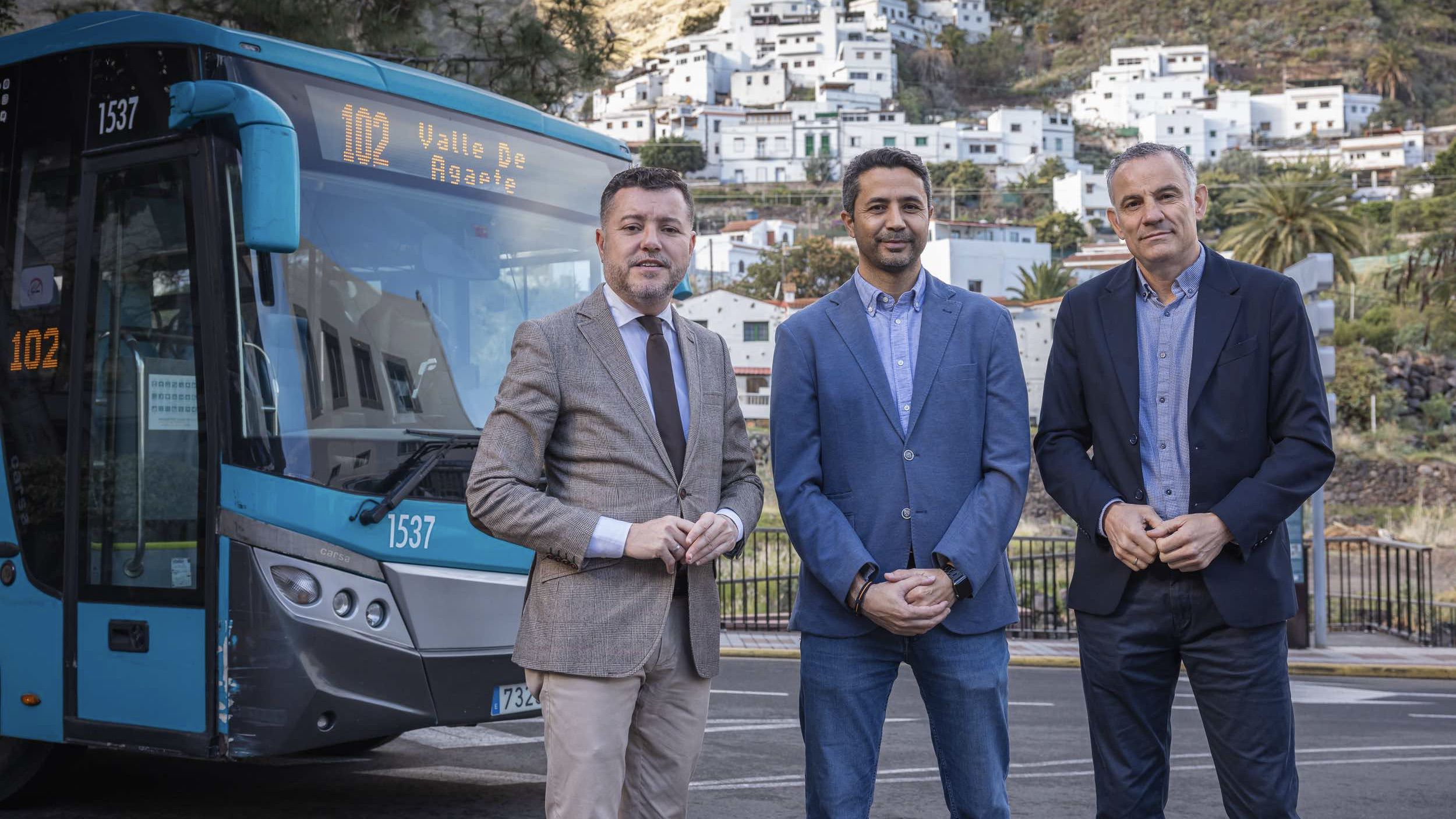 Los servicios de transporte entre Gáldar y el Valle de Agaete se incrementan