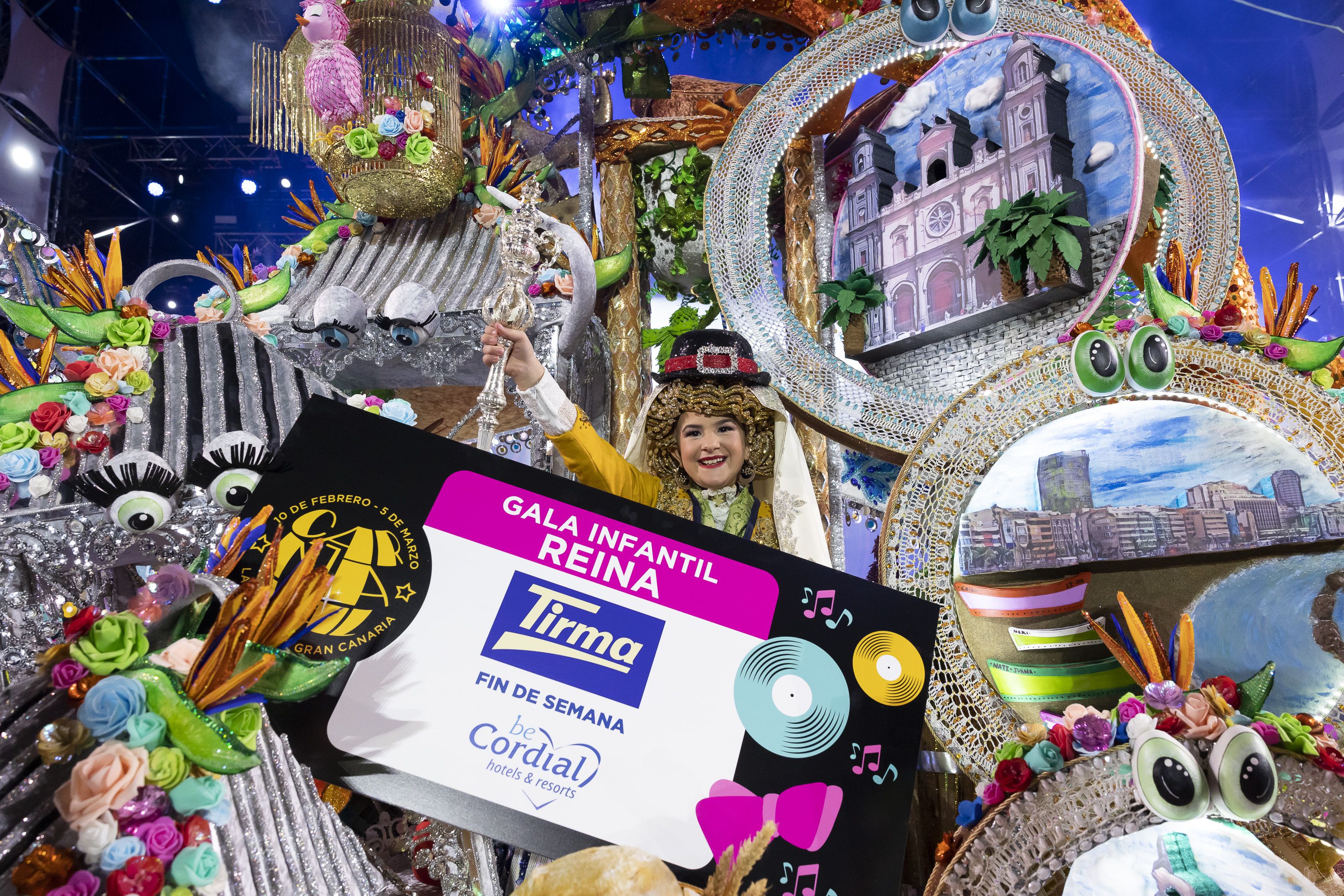 Aaliyah Méndez Pérez Reina Infantil del Carnaval de Las Palmas de Gran Canaria de Studio 54