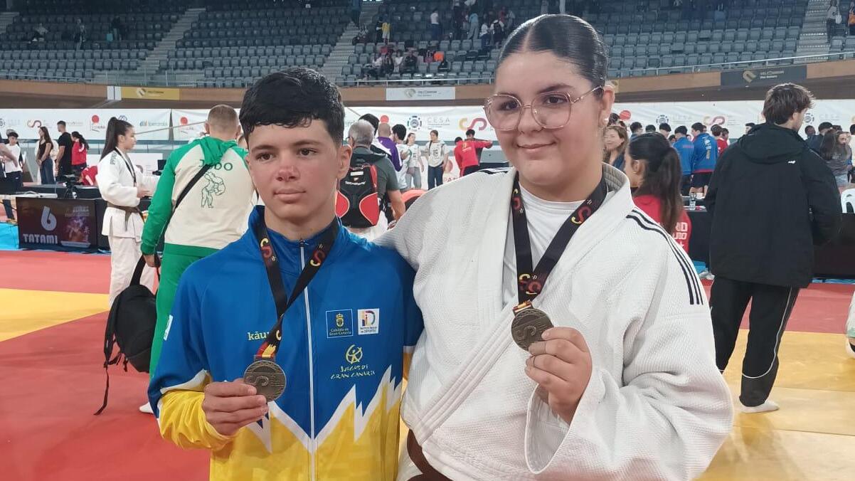 Canarias firma dos oros en el Campeonato de España Escolar de Judo.