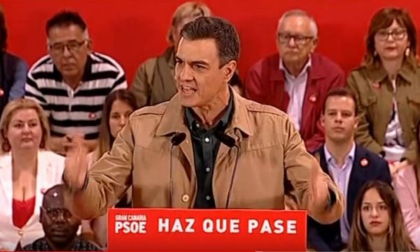 Pedro Sánchez en LPGC: El Gobierno canario miente por hora sobre la gestión del PSOE