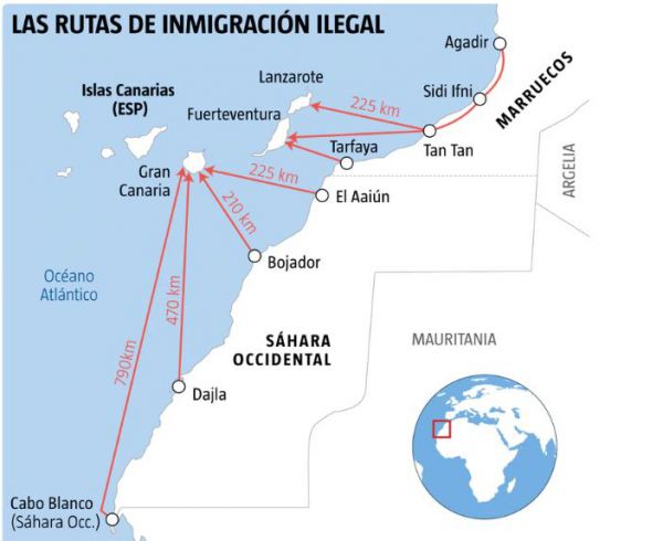 La ruta atlántica ha matado, en dos meses, a 26 personas que venían en pateras a Canarias