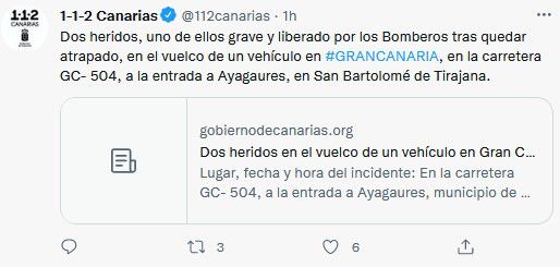 Una mujer y un hombre heridos tras volcar su vehículo en Ayagaures