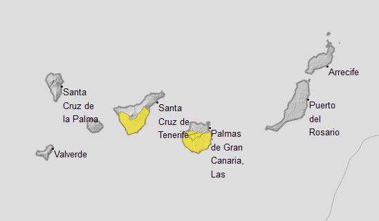 Continúa el calor este viernes en Canarias con máximas de hasta 34 grados y calima en altura