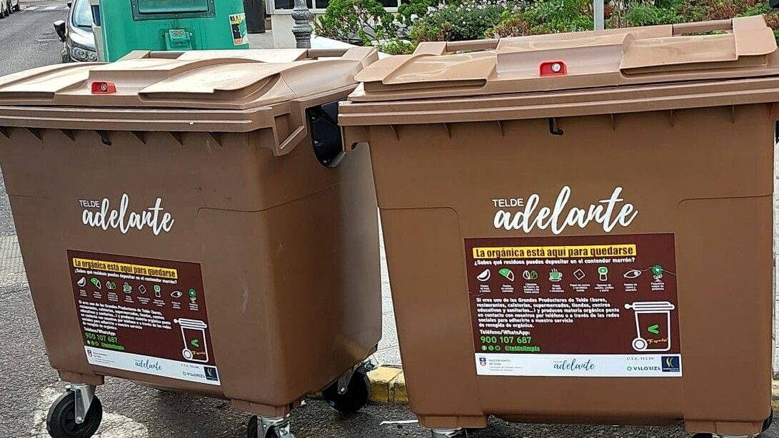 Telde recicla más de seis toneladas de residuos orgánicos a través del contenedor marrón