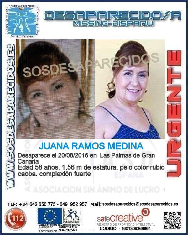 La UME inicia este lunes la búsqueda de Juana Ramos, desaparecida hace dos años en Gran Canaria