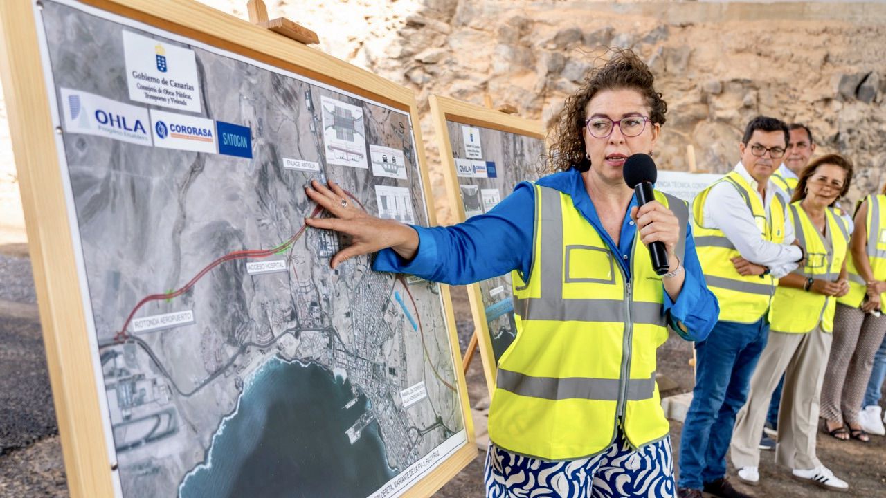 La nueva vía Puerto del Rosario - La Caldereta en Fuerteventura representa el 65% del presupuesto