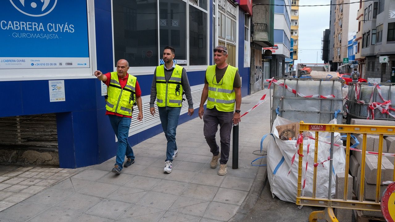 El Ayuntamiento mejora la accesibilidad de las calles Pelayo y Venezuela, en el barrio de Guanarteme