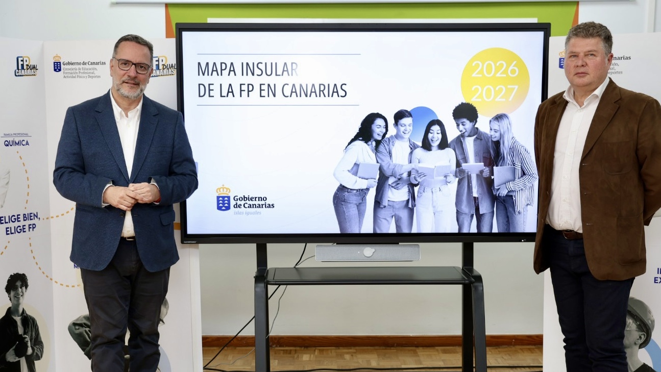 La FP en Canarias ampliará su oferta con nuevos estudios, dobles titulaciones y formaciones virtuales