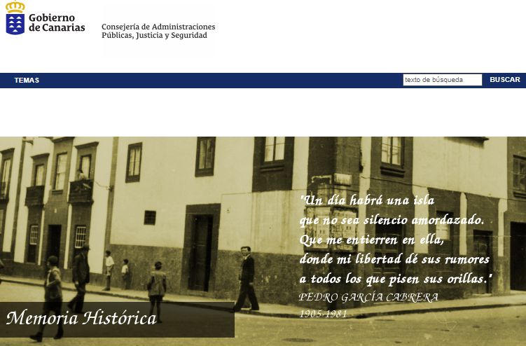 Canarias aprueba su Estrategia para la Memoria Histórica de Canarias de los próximos dos años
