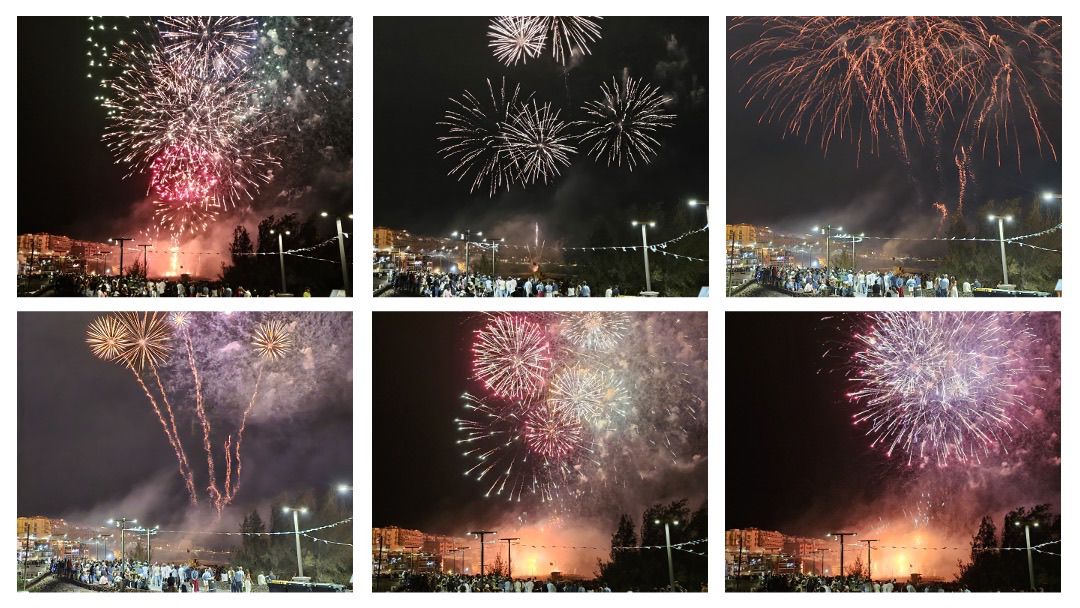 Unas 42.000 personas disfrutaron de los espectaculares fuegos de Melenara
