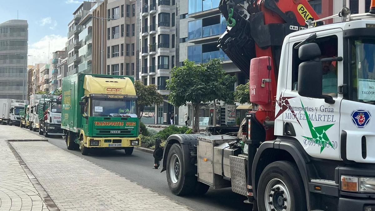 Este lunes comienza la huelga de transporte en la provincia de Las Palmas 