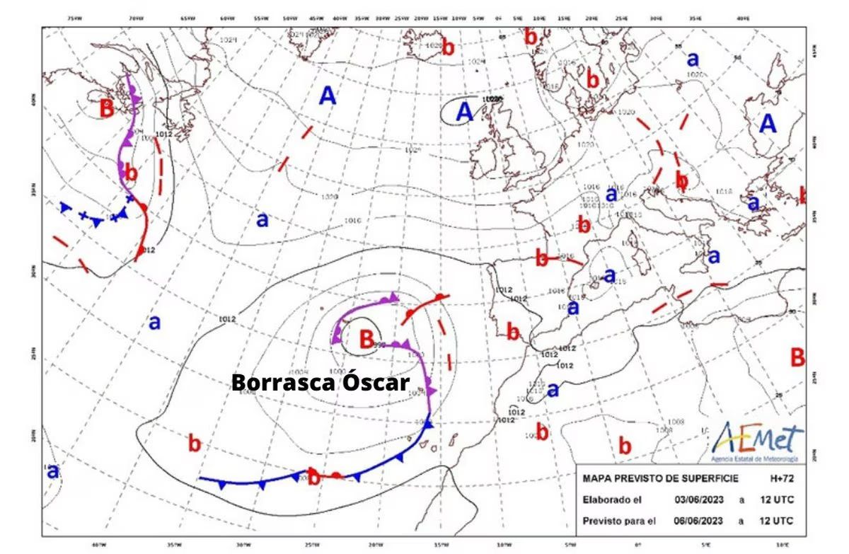 ‘Óscar’, la primera borrasca de gran impacto que afecta a Canarias en junio