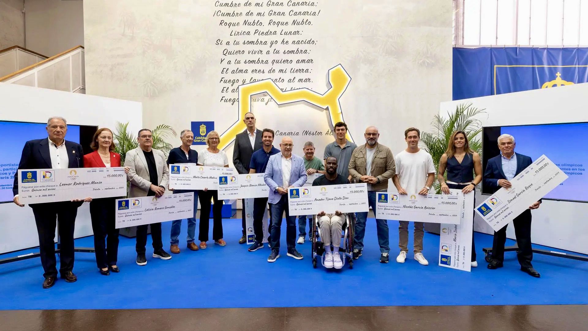 Los deportistas isleños olímpicos reciben una ayuda del Cabildo de Gran Canaria