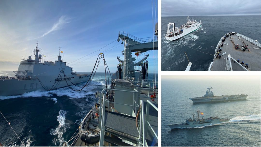 Los buques de la Armada 'Galicia', 'Santa María' e 'Intermares' visitan Las Palmas de Gran Canaria