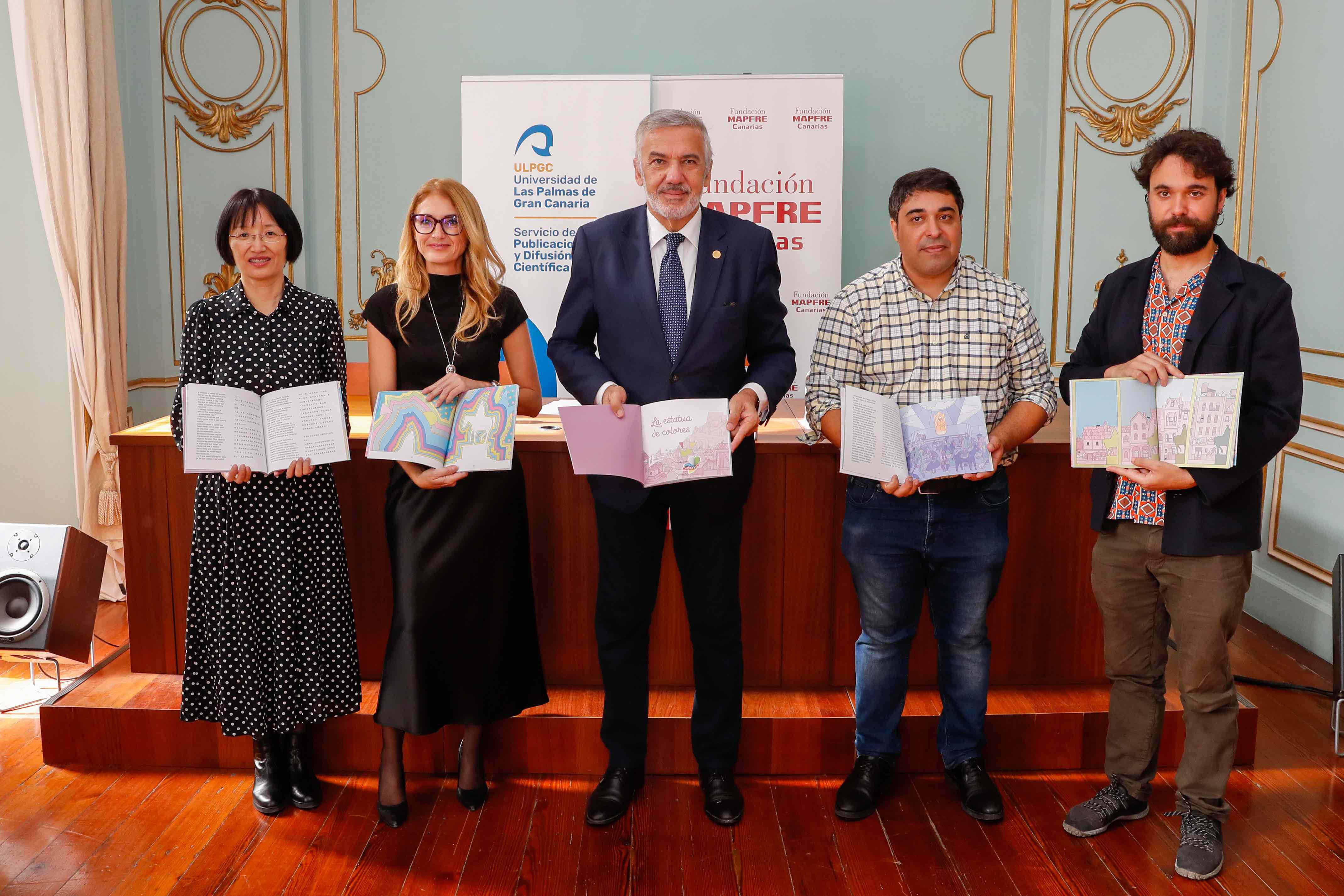 La ULPGC y Mapfre presentan el cuento solidario «La estatua de colores»