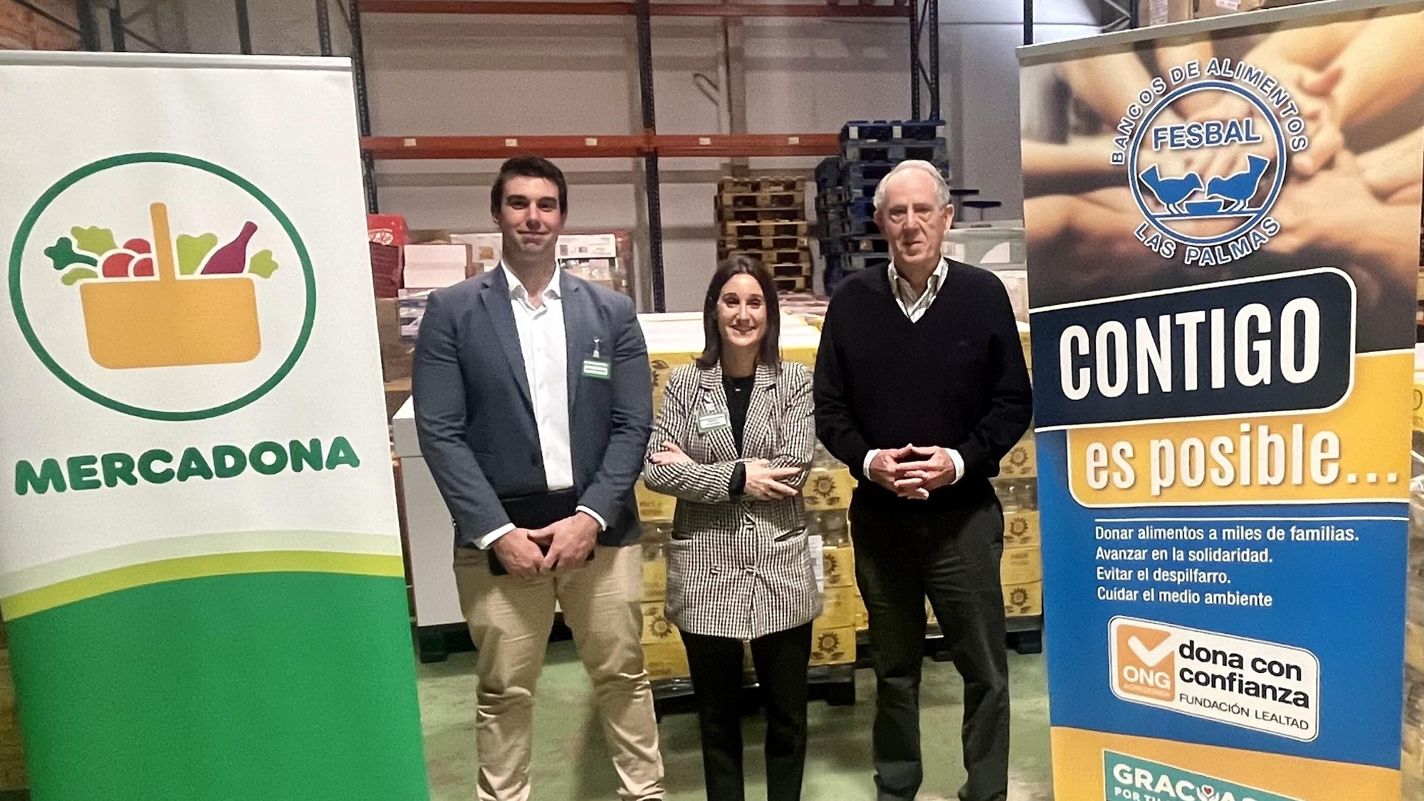 MERCADONA ENTREGA TREINTA Y OCHO TONELADAS DE PRODUCTOS A LOS BANCOS DE ALIMENTOS DE LAS PALMAS Y TENERIFE GRACIAS A LA SOLIDARIDAD DE SUS CLIENTES