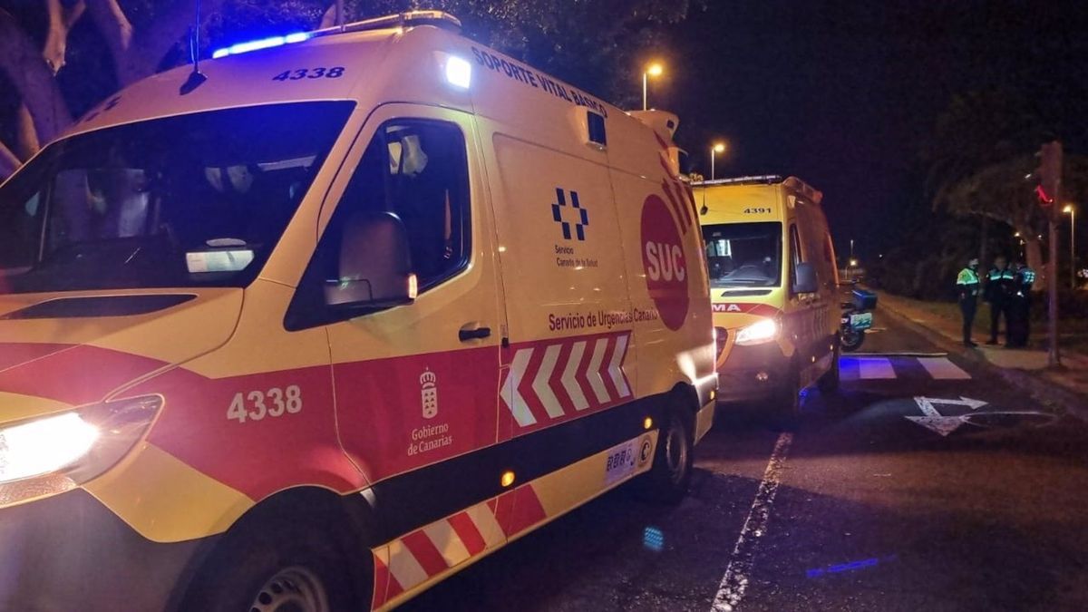 Una motorista grave a salirse esta madrugada en la GC1