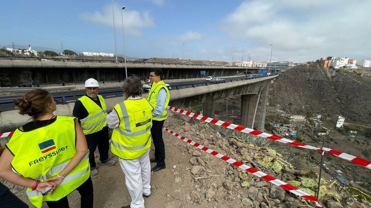 A partir del 12 de septiembre se abrirá al tráfico de guaguas el viaducto del Guiniguada