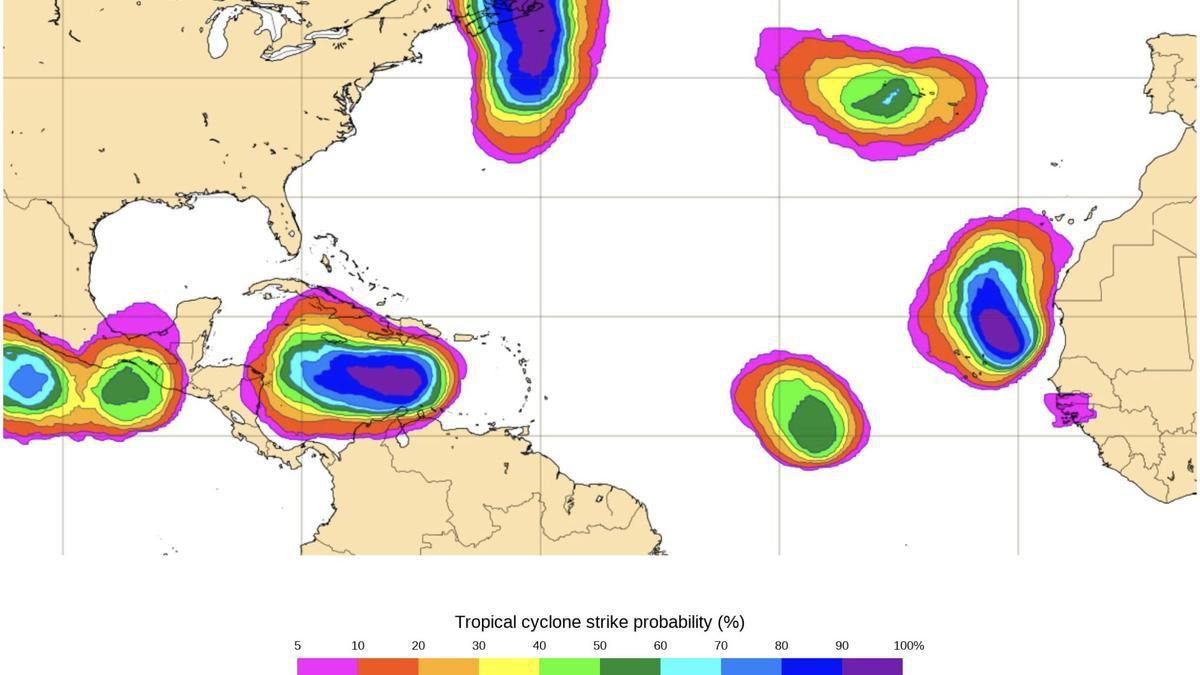 La AEMET prevé lluvias intensas y generalizadas en Canarias ante la onda tropical activa en costas de Senegal