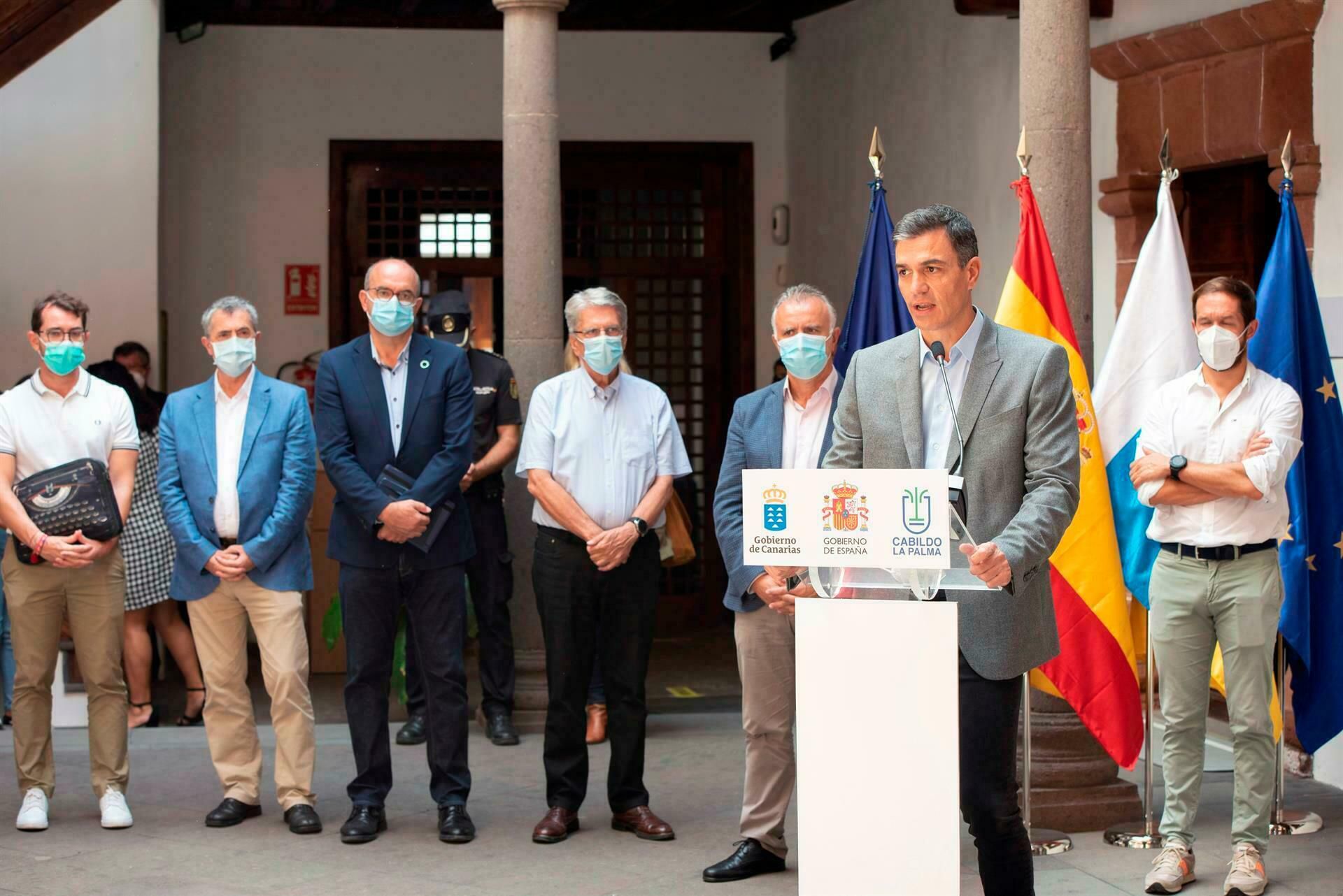 El Gobierno central destina 214 millones para los afectados en La Palma