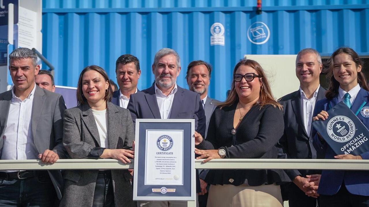 Canarias entra en el mapa mundial de la desalación con la planta de menor consumo energético