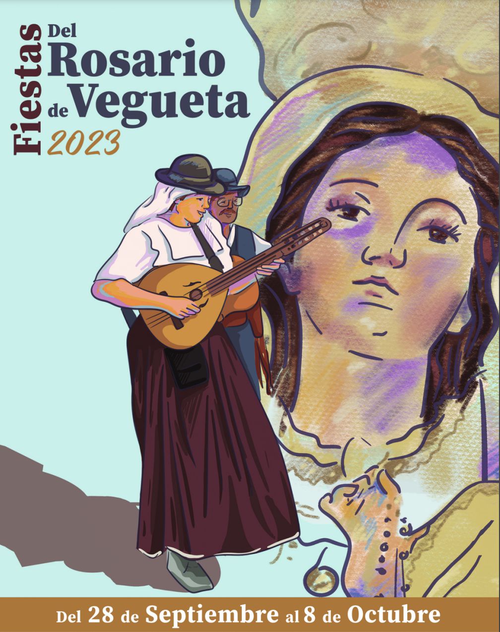 Elena Acosta pregona las fiestas del Rosario de Vegueta 2023