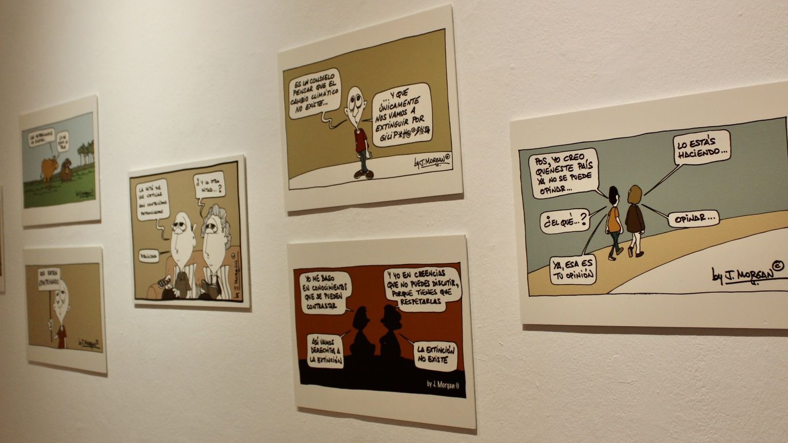 El viñetista grancanario J.Morgan expone en la Sala de Arte Agüimes