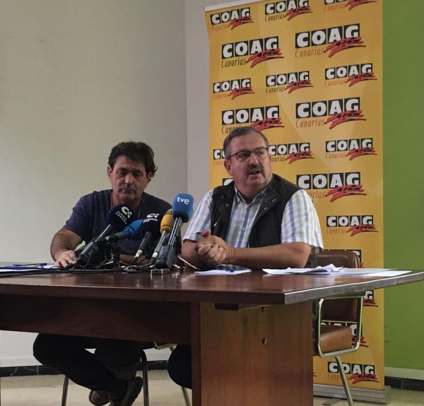 COAG Canarias suspende la manifestación de este viernes por la intervención partidista de la Delegación del Gobierno