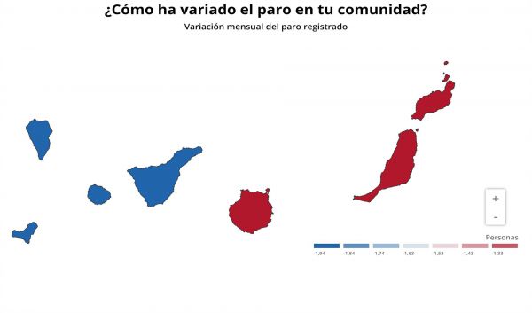 El paro en Canarias crece en 19.797 personas en marzo y se sitúa en 227.634 desempleados