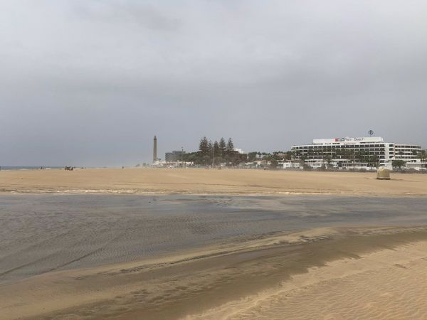 El agua de la Charca de Maspalomas (Gran Canaria) se renovará con las mareas del Pino gracias a un canal provisional