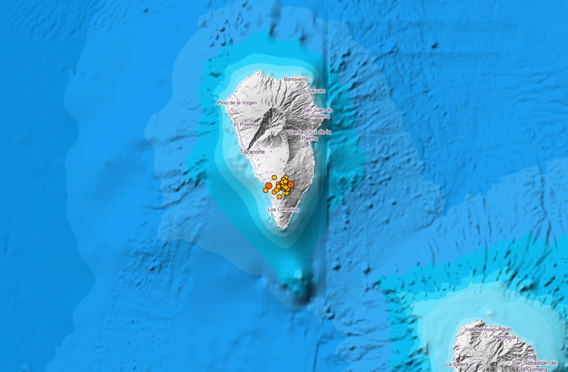 Se monitoriza un terremoto de magnitud 3,3 en Fuencaliente