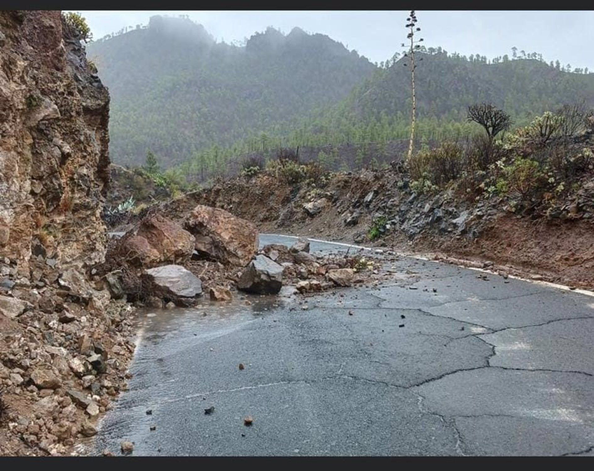 Gran Canaria registra precipitaciones de hasta 120 litros/m2 en la zona de Artenara