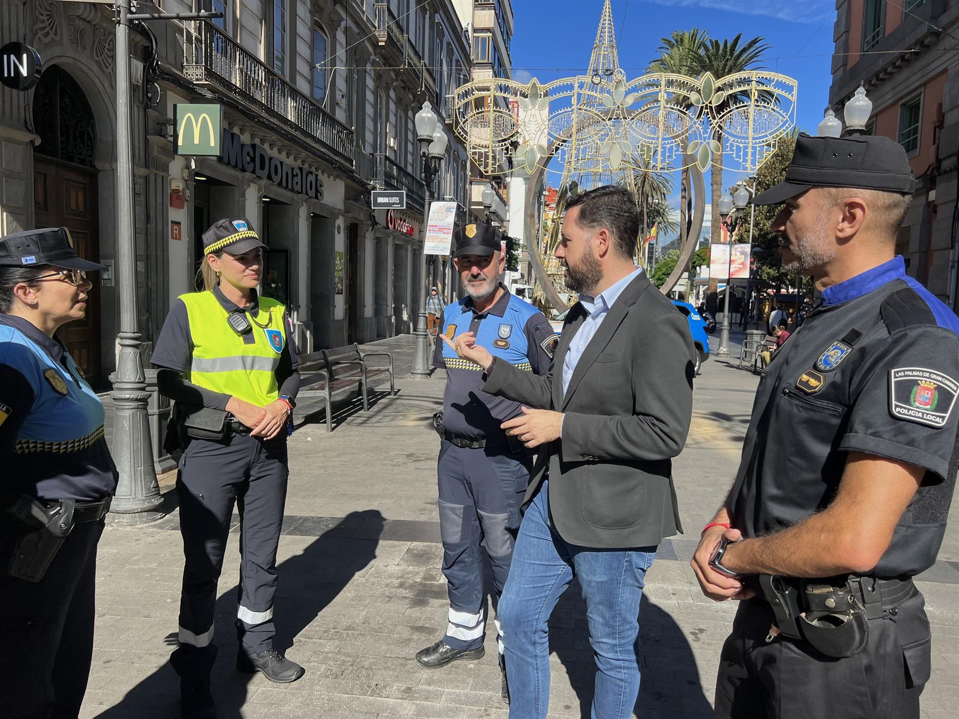 Las Palmas de Gran Canaria pone un dispositivo especial para la Navidad