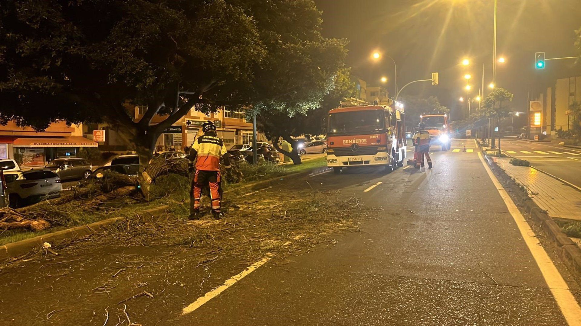 El fuerte viento en Canarias causa más de 50 incidentes durante la noche, la mayoría en Las Palmas de Gran Canaria