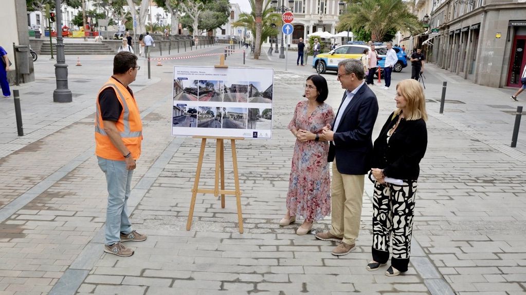 La ciudad crece en espacios peatonales en el entorno de la Alameda de Colón