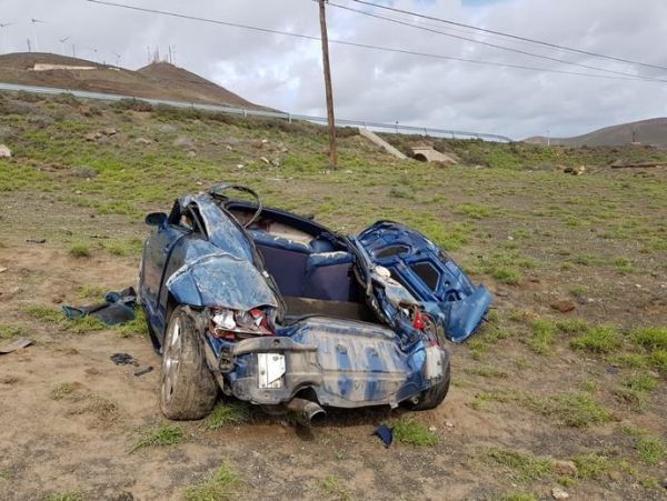 Dos jóvenes mueren en un mismo día en Lanzarote en accidentes de tráfico