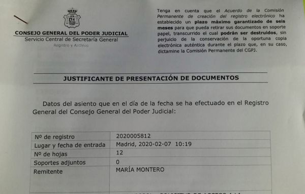 Elevan al CGPJ la solicitud de investigación ante la Fiscalía sobre el lío de faldas del caso Tándem